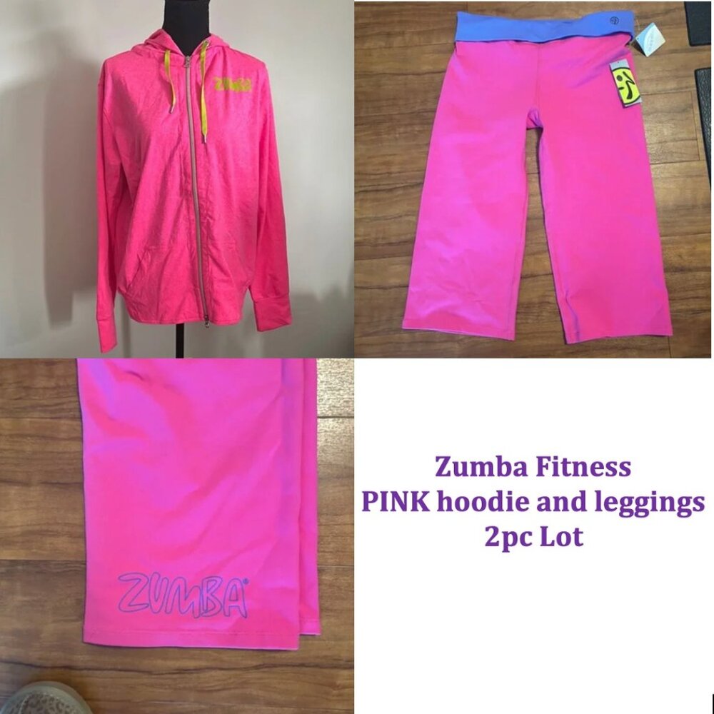 ZUMBA Fitness PINK Hoodie and wide-leg leggings